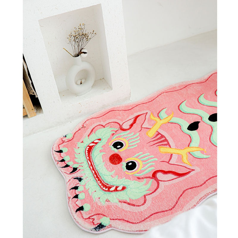 Pink Dragon Rug - Lia's Room