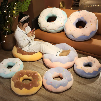 Big plush donut pillow shop