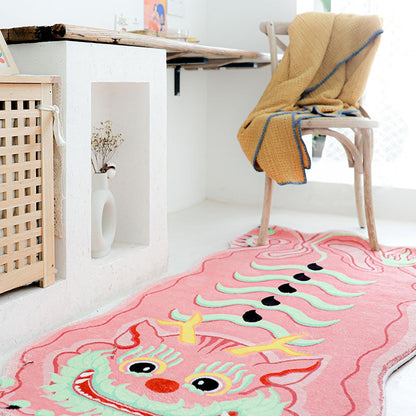 Pink Dragon Rug - Lia's Room