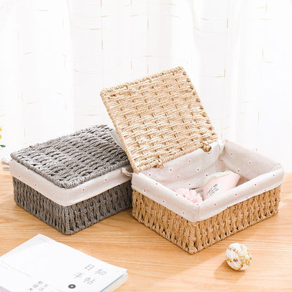 Rope Storage Basket - Beige, Gray, Brown - Lia's Room