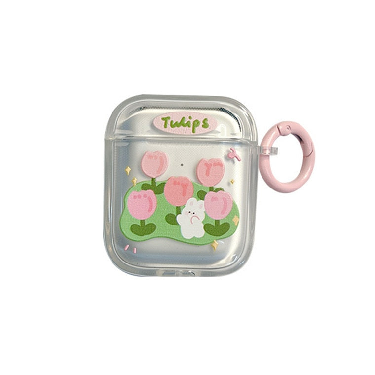 Pink Tulip Airpod Case - Lia's Room