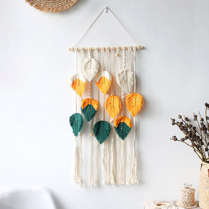 Leaf Wall Macrame Tapestry - Lia's Room