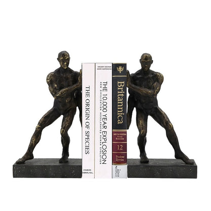 Human-Shaped Antique Bookends - Lia's Room