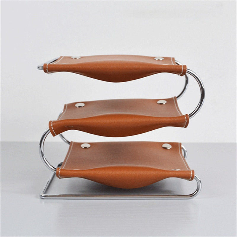 Multifunctional Leather Tray - Lia's Room