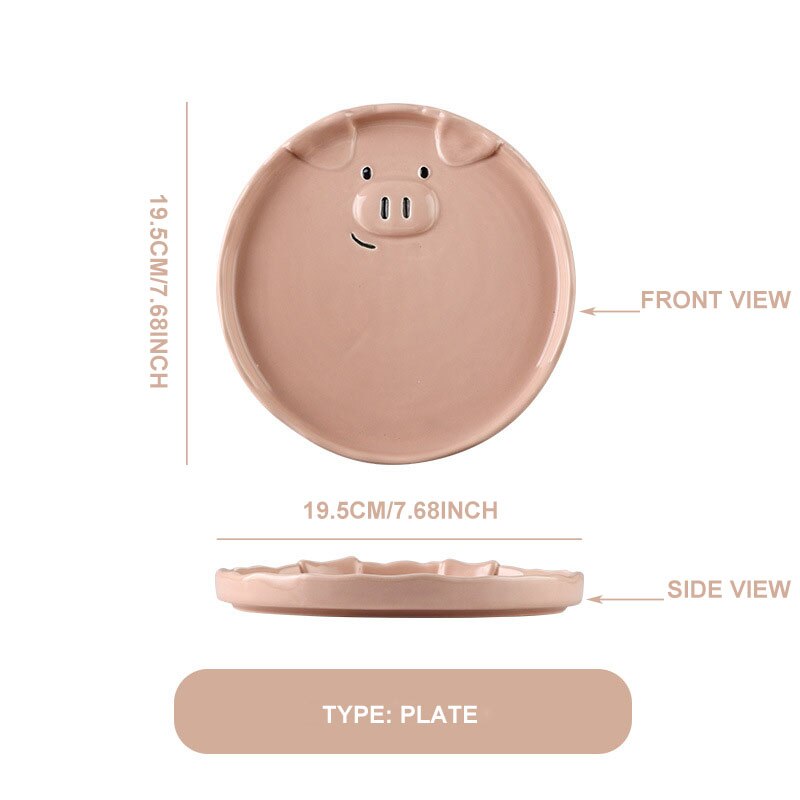 Cute Ceramic Bowl Pig Collection - Lia's Room