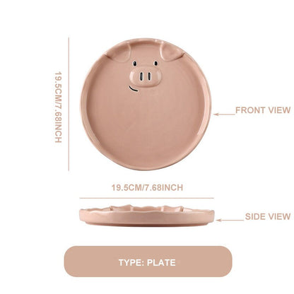 Cute Ceramic Bowl Pig Collection - Lia's Room