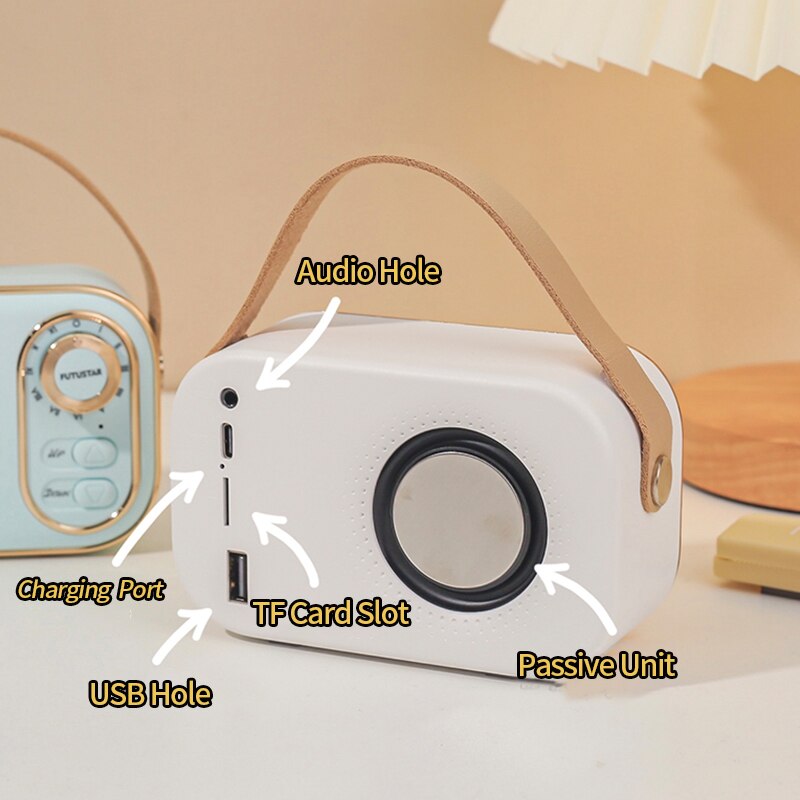 Retro Mini Bluetooth Speaker Radio - Lia's Room