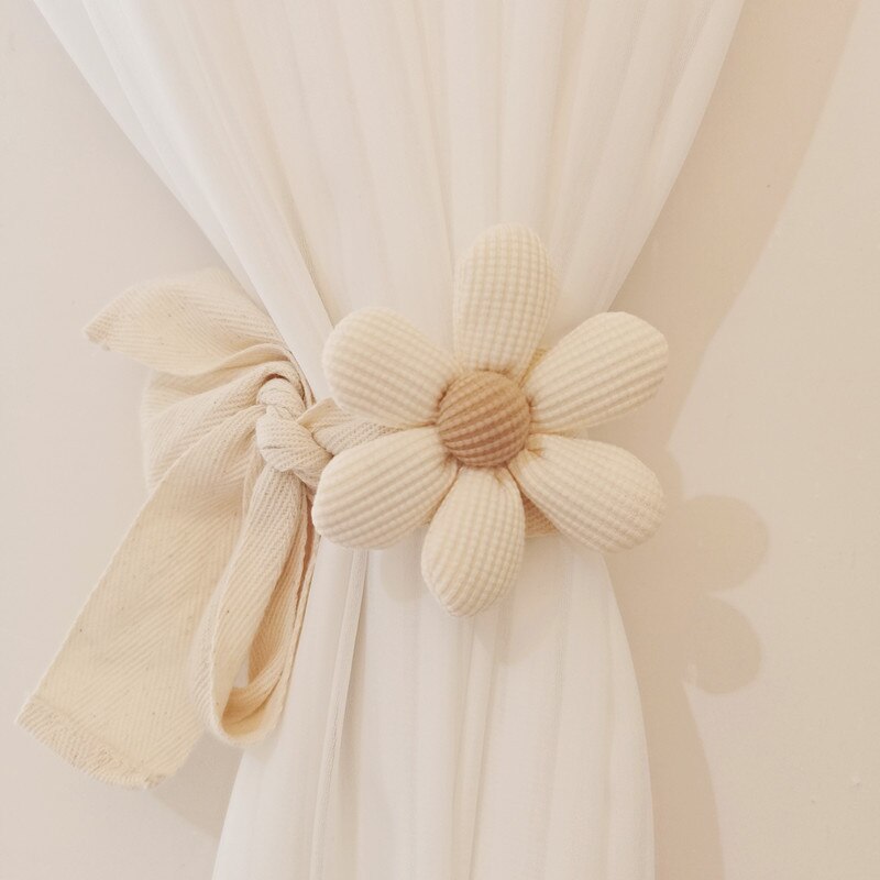 Flower Curtain Tiebacks - Lia's Room