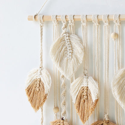 Leaf Wall Macrame Tapestry - Lia's Room