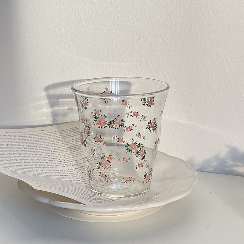 Rose Glass Cup - Lia's Room