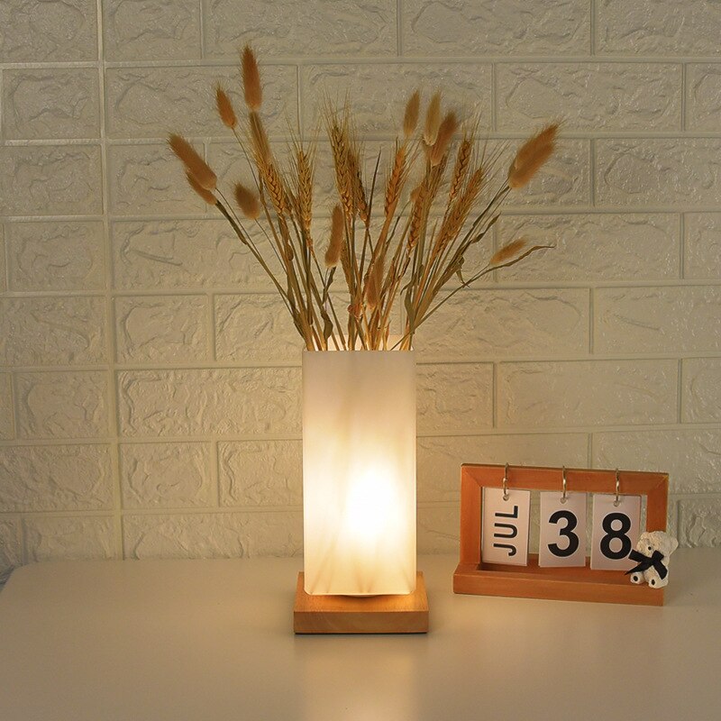 Nordic Wooden Table Lamp - Lia's Room