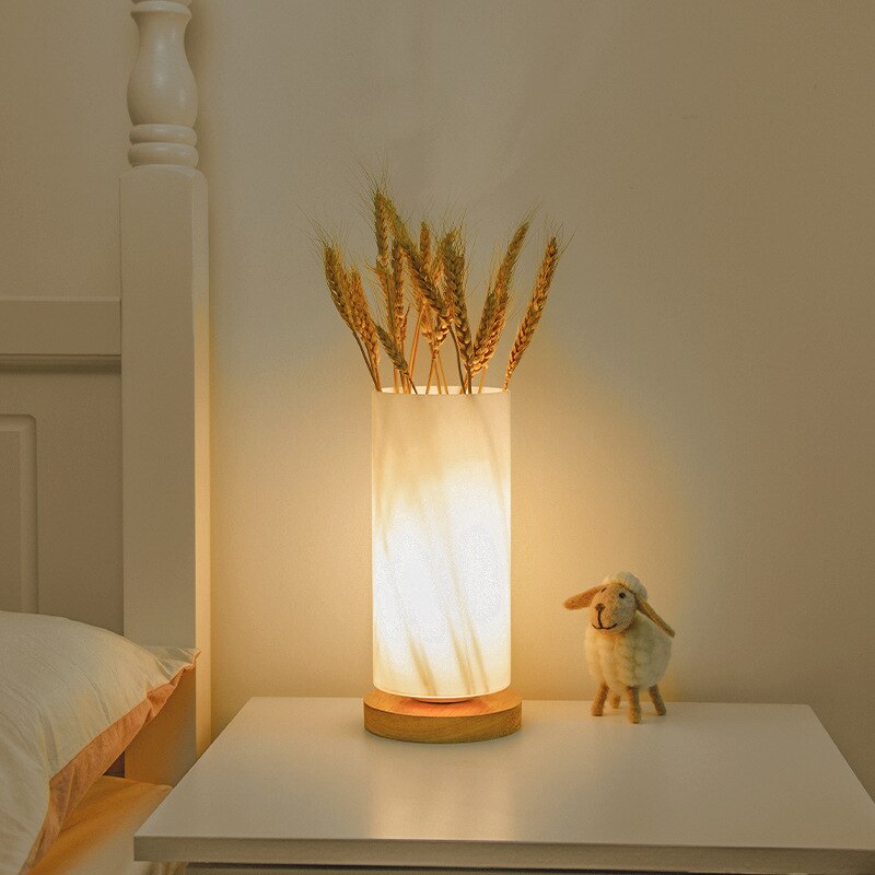 Nordic Wooden Table Lamp - Lia's Room