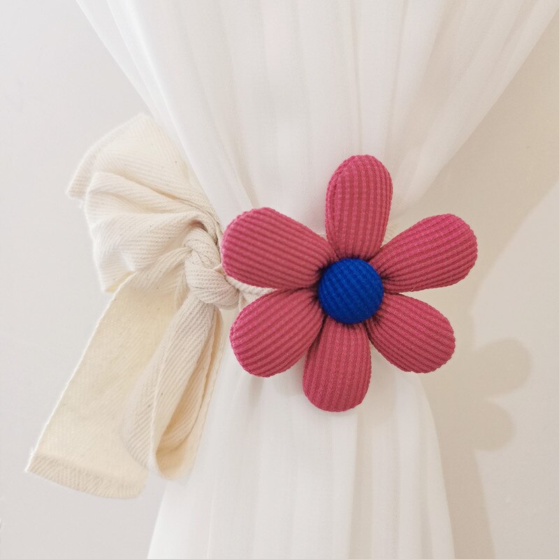 Flower Curtain Tiebacks - Lia's Room