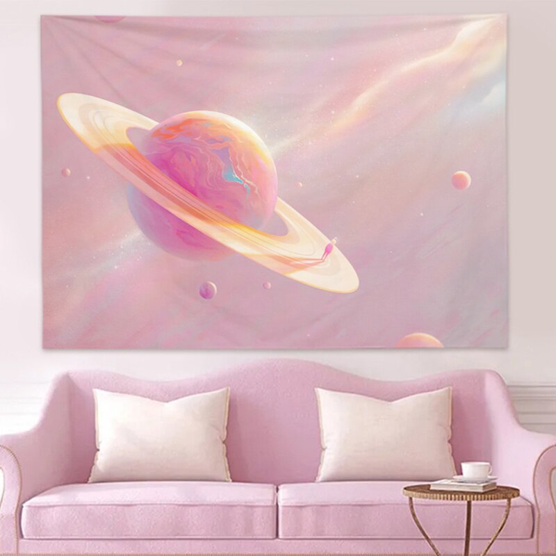 Pink Wall Tapestry - Lia's Room