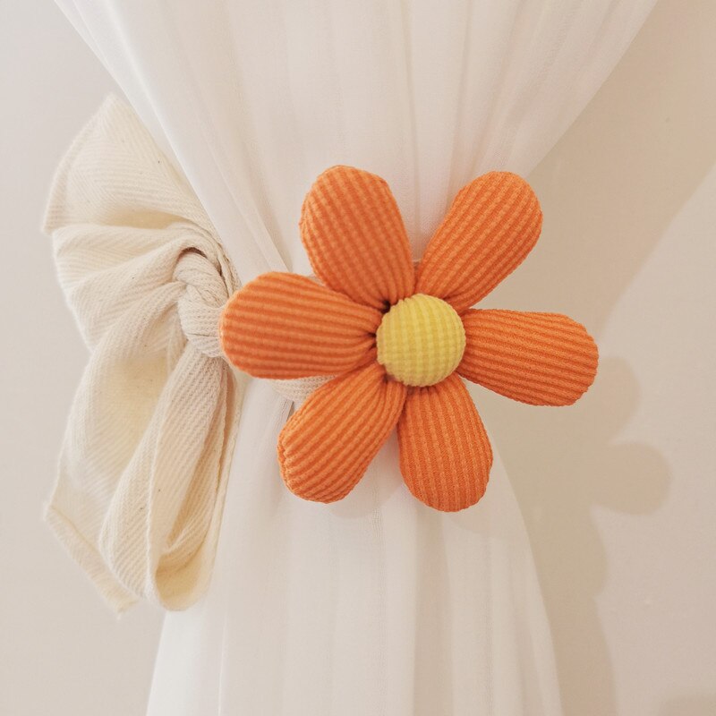 Flower Curtain Tiebacks - Lia's Room