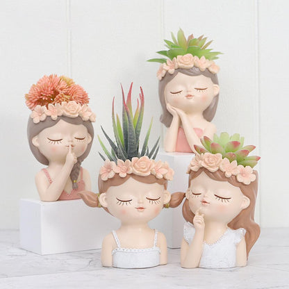 Fairy Girl Portrait Planter - Lia's Room