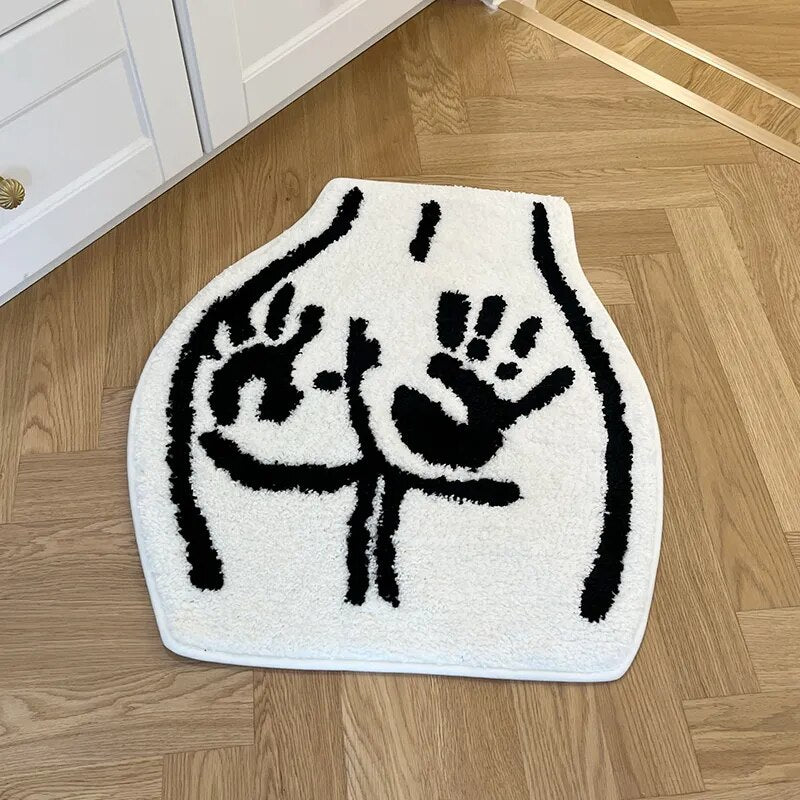 Booty Shaped Rug - Lia's Room