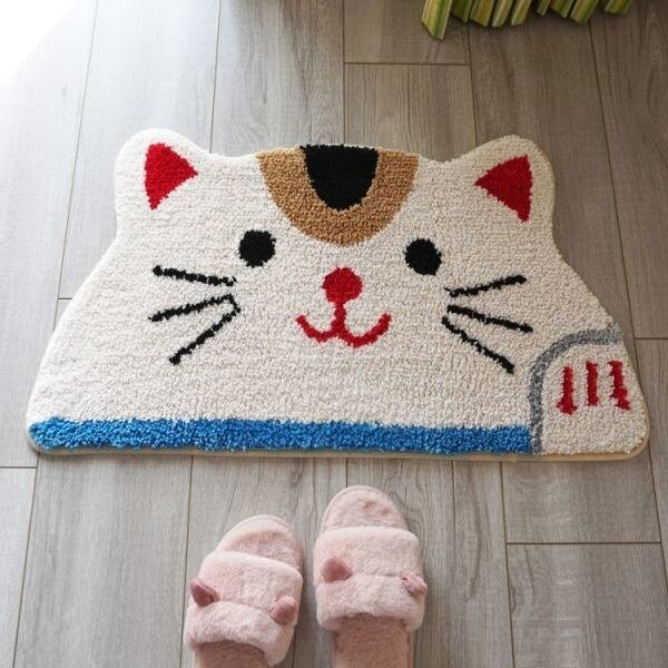 Cat Cartoon Rug - Lia's Room