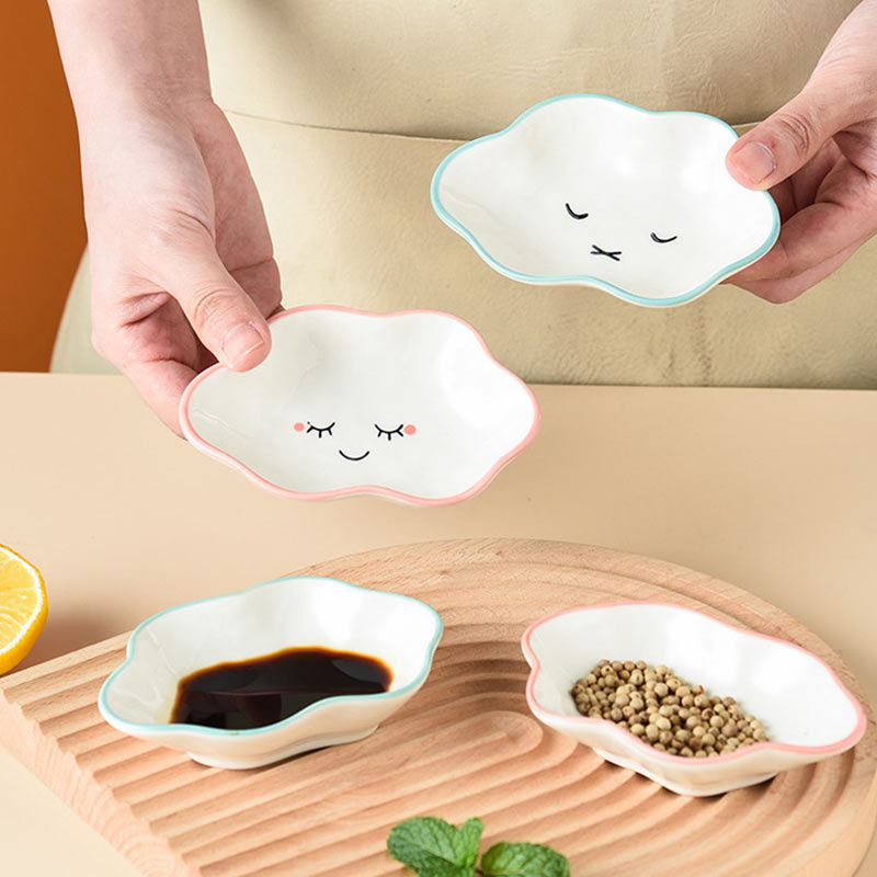 Cute Cloud Ceramic Dish - Lia's Room