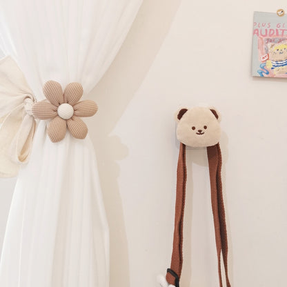 Flower Curtain Tiebacks - Lia's Room