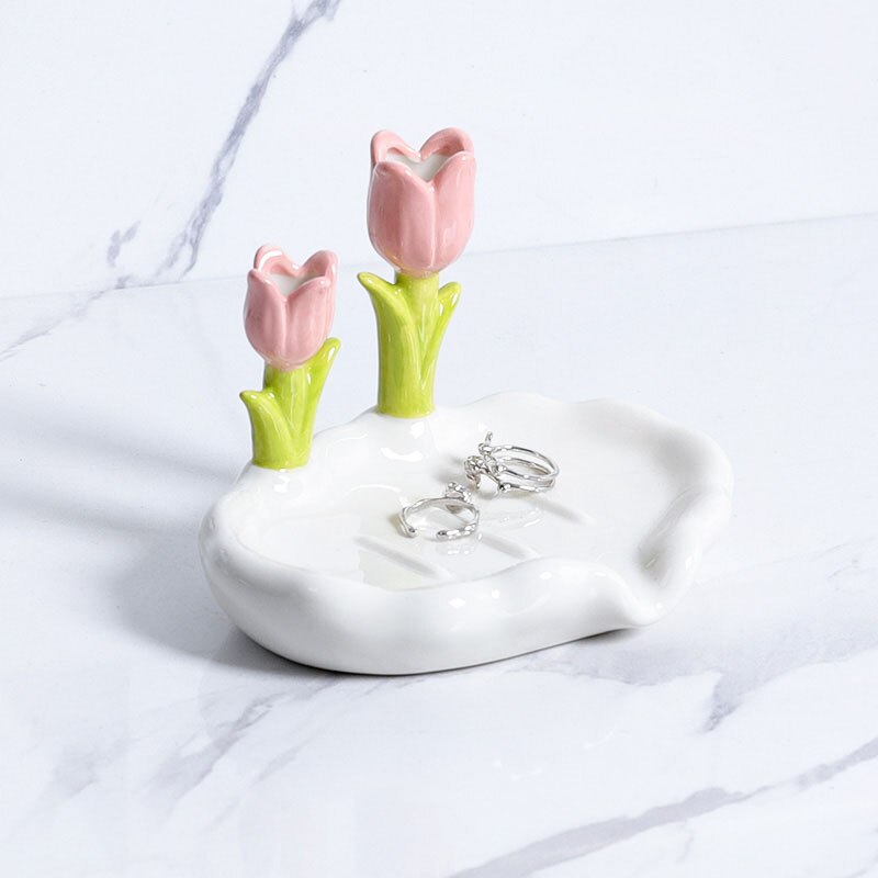 Tulip Ceramic Soap Dish - Lia's Room