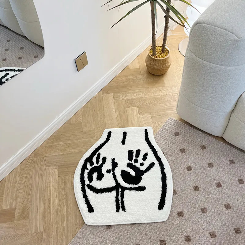 Booty Shaped Rug - Lia's Room