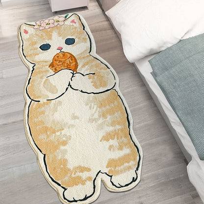 Fluffy Cat Rug - Lia's Room