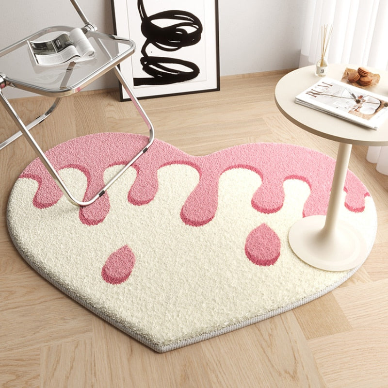 Square Heart Rug Heart Shaped Rug Design – Lia's Room