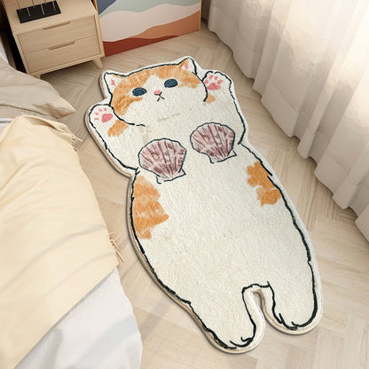 Fluffy Cat Rug - Lia's Room