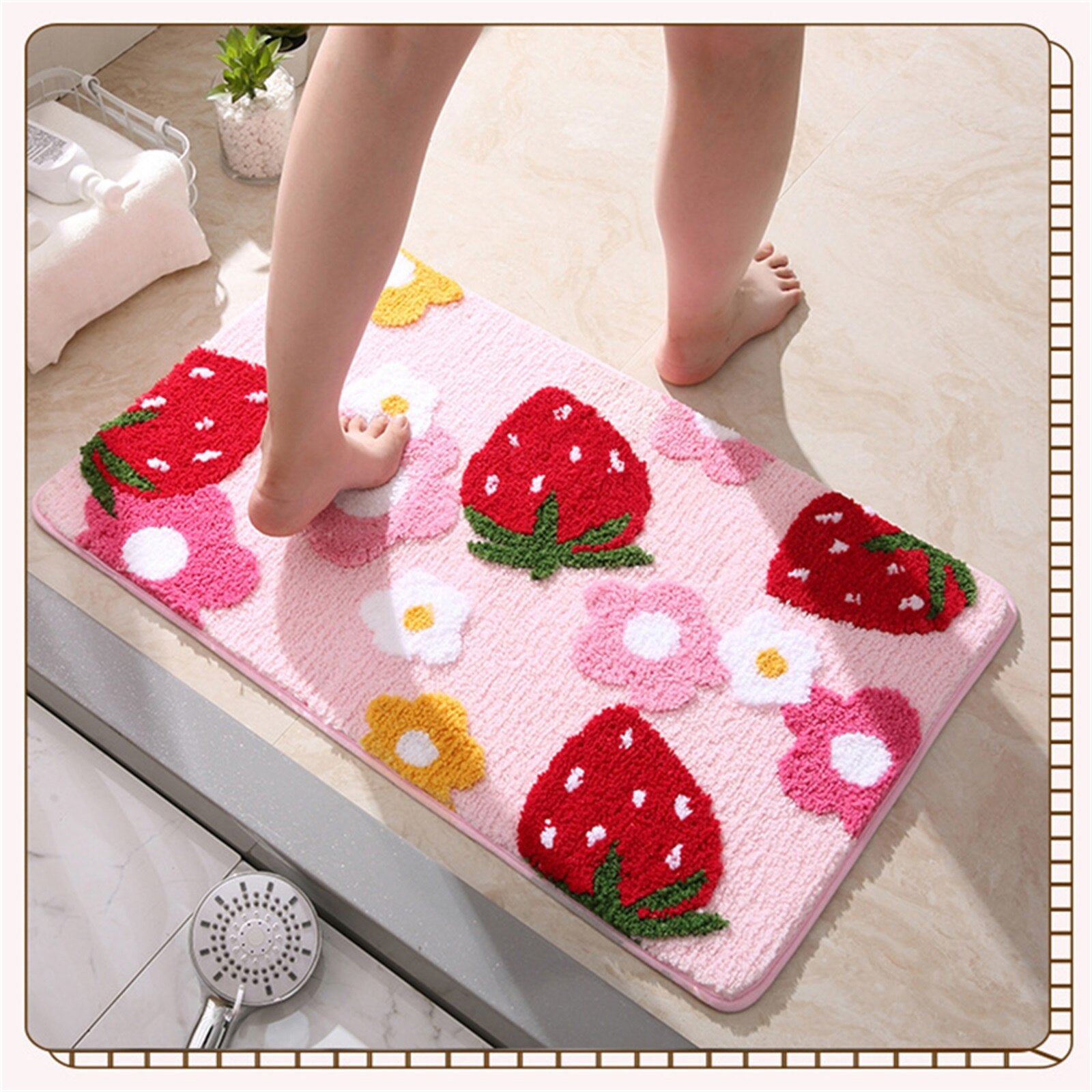 Strawberry Rug - Lia's Room