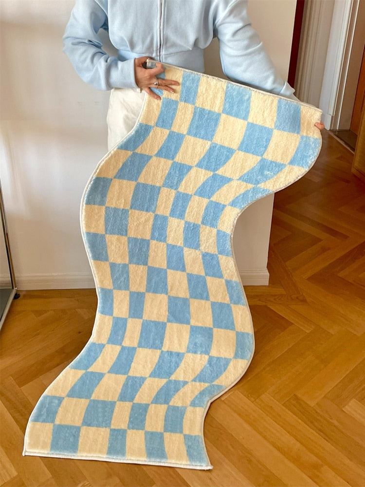 Checkerboard Rug - Lia's Room