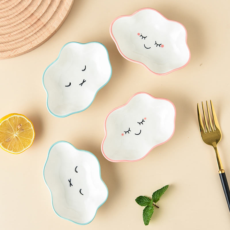 Cute Cloud Ceramic Dish - Lia's Room