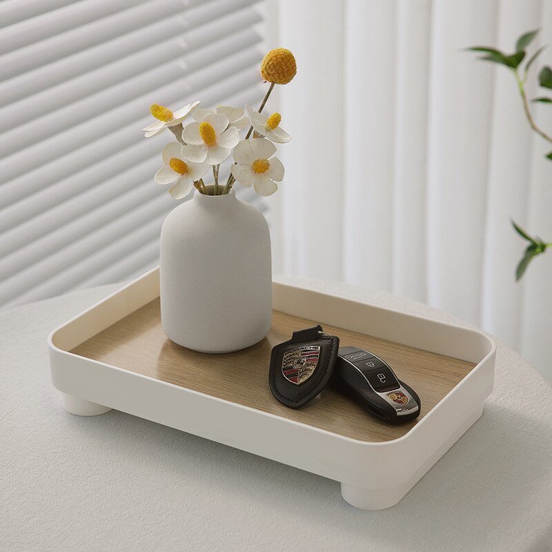 Wooden White Tray Decor - Lia's Room