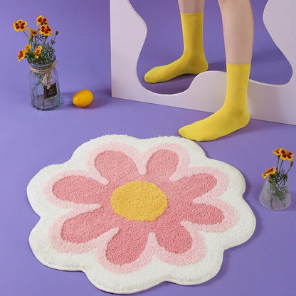 Modern Flower Rug - Lia's Room