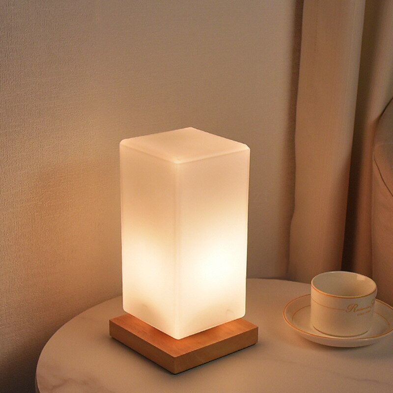 Nordic Wooden Table Lamp - Lia's Room