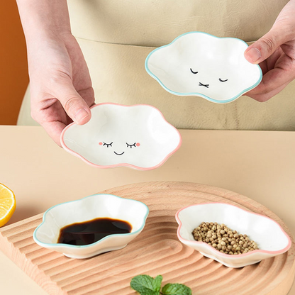 Cute Cloud Ceramic Dish - Lia's Room