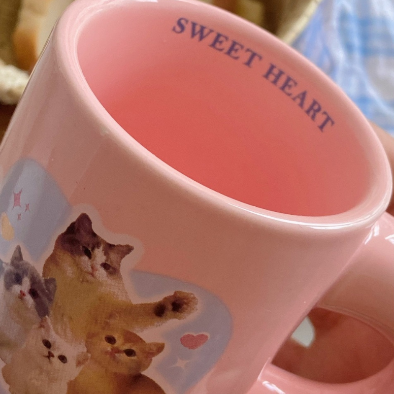 Pink Kitty Mug - Lia's Room