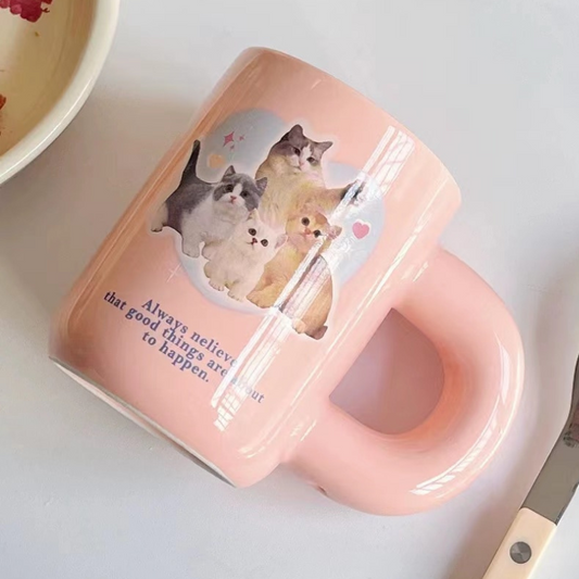 Pink Kitty Mug - Lia's Room