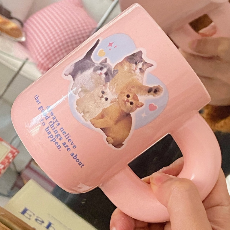 Pink Kitty Mug - Lia's Room