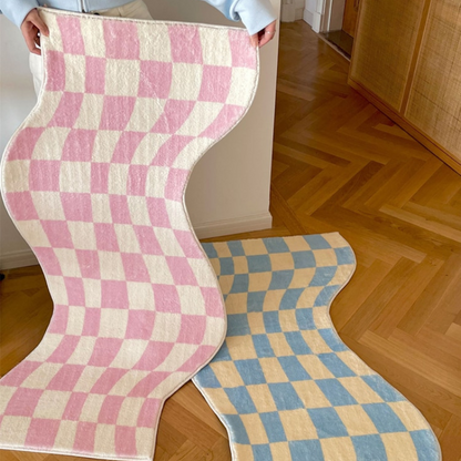 Checkerboard Rug - Lia's Room