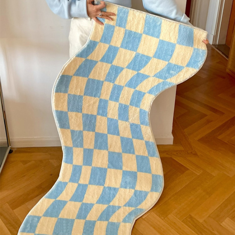 Checkerboard Rug - Lia's Room