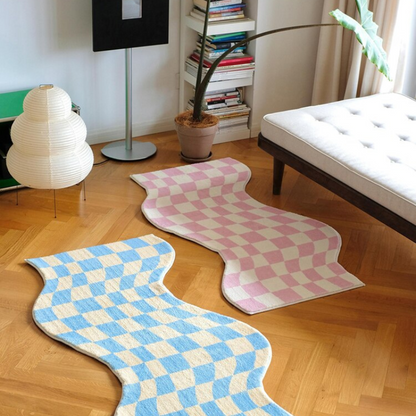 Checkerboard Rug - Lia's Room