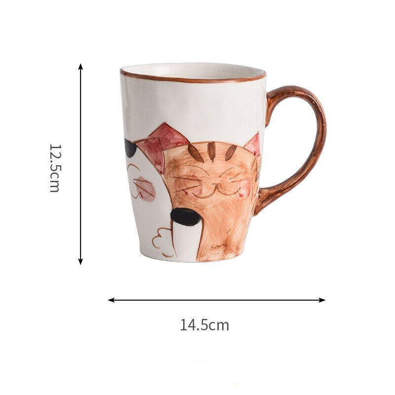 Purrfect Sips - Hand Painted Porcelain Cat Mug - Lia's Room