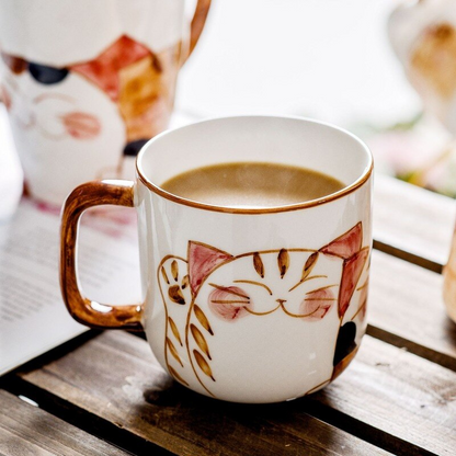 Purrfect Sips - Hand Painted Porcelain Cat Mug - Lia's Room