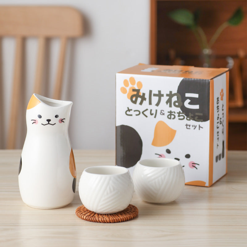 Purrfect Pour Cat Sake Set - Lia's Room