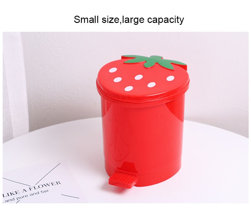 Strawberry Small Waste Basket - Lia's Room