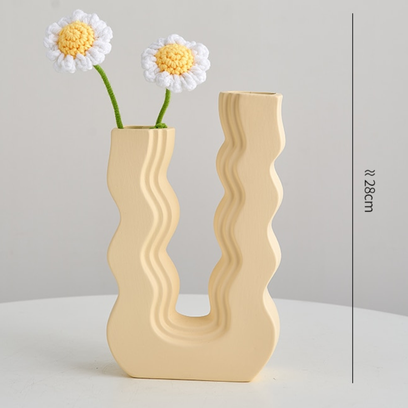 Groovy U-Shaped Vase Decor - Lia's Room