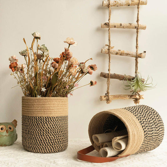 Rattan Handmade Woven Hanging Basket - Lia's Room