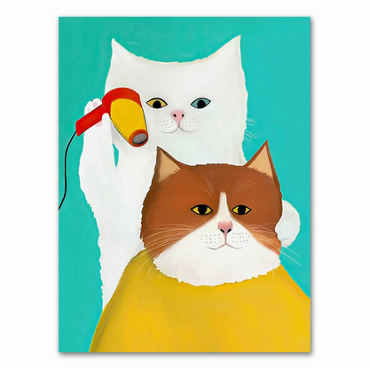 Cats Activities Canvas Poster - Lia's Room