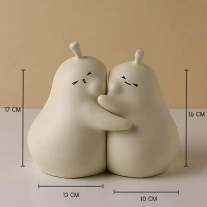 Hugging Pear Bookends - Lia's Room